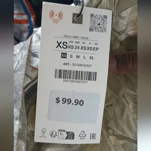 Zara Textured Draped Dress - Picture 8 of 8